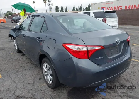 2016 Toyota Corolla Le из США, поврежденный, VIN 5YFBURHE5GP473779